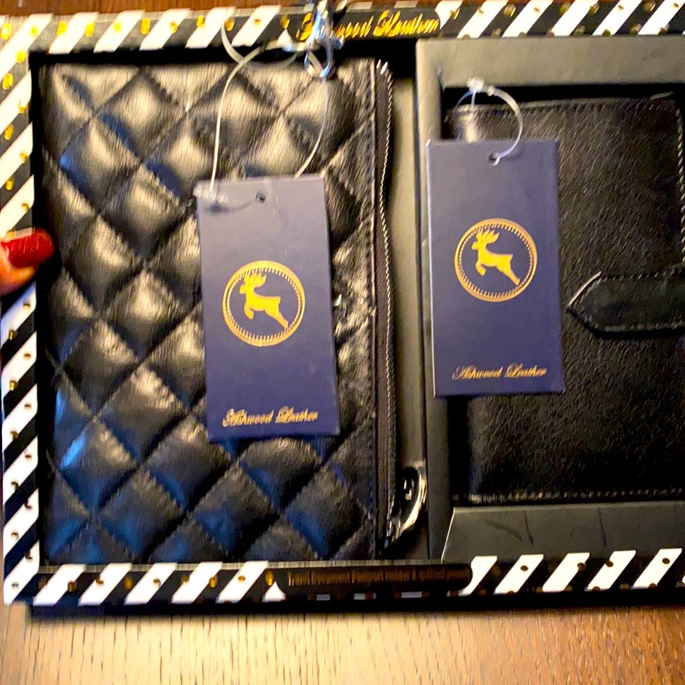 Travel Document passport holder & quilted pouch